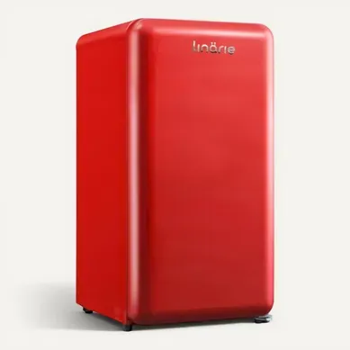 Réfrigérateur Table Top Rétro 91l Rouge Avec Compartiment Congélateur Intégré Lk90ttred