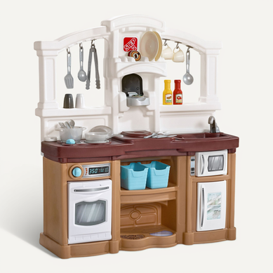 Step2 Fun With Friends Cuisine Enfant En Plastique En Marron - Jeu / Jouet Cuisine Pour Enfants Avec Step2 Fun With Friends Cuisine Enfant En Plastique En Marron - Jeu / Jouet Cuisine Pour Enfants Avec