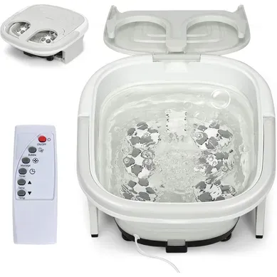 Bain De Pieds Massant Température Réglable, Avec Vibration Bulles - Télécommande Bain De Pieds Massant Température Réglable, Avec Vibration Bulles - Télécommande