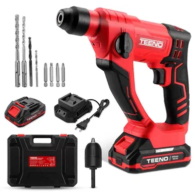 Marteau Perforateur Sans Fil 20v Sds-plus, Φ14 Mm, 2 X 2.0ah Batteries, Pour Béton, 1000 Rpm, Marteau Perforateur Sans Fil 20v Sds-plus, Φ14 Mm, 2 X 2.0ah Batteries, Pour Béton, 1000 Rpm,