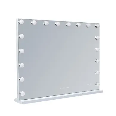 Miroir De Maquillage Hollywood Coiffeuse Mural Avec Lumineux 80x58cm - Enceinte Bluetooth  - Cadeau