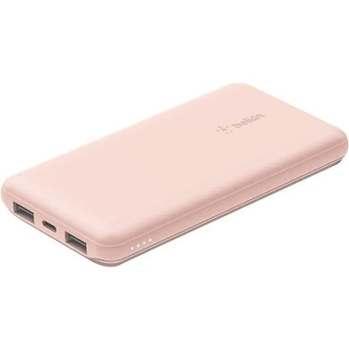 Powerbank 10 000 Mah - 3 Sorties (2x USB-a, USB-c 15w) Rose