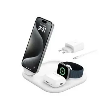 Boostcharge Qi2 3-en-1 Pliable — Chargeur Magnétique Sans Fil 15w