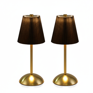 Lampe De Table Sans Fil Lot De 2 - Lampe De Chevet Noir USB Rechargeable