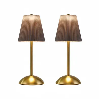 Lampes De Table LED Lot De 2  Sans Fil  Avec Port USB 3 Températuresverte