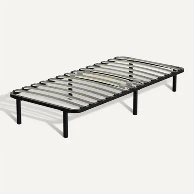 Sommier Cadre à Lattes 90x190 Cm, 14 lattes, Inclus 6 pieds Sommier Cadre à Lattes 90x190 Cm, 14 lattes, Inclus 6 pieds