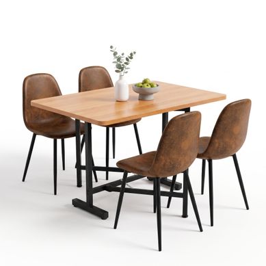 Ensemble Repas 5 Pièces, Table Extensible Et 4 Chaises Ensemble Repas 5 Pièces, Table Extensible Et 4 Chaises