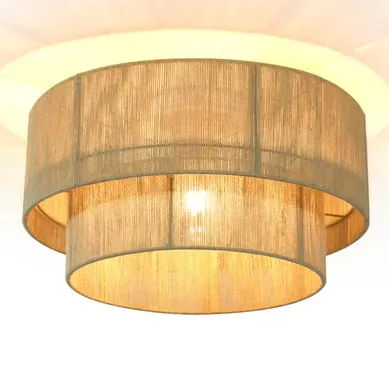 Plafonnier Salon Design Bohème Lampe De Cuisine E27 Vintage En Corde De Jute (sans Ampoule) Plafonnier Salon Design Bohème Lampe De Cuisine E27 Vintage En Corde De Jute (sans Ampoule)