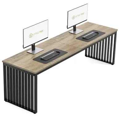 Bureau D'ordinateur 180cm, Poste De Travail Bureau D'étude Pour Bureau À Domicile Gris (sans Chaise) Bureau D'ordinateur 180cm, Poste De Travail Bureau D'étude Pour Bureau À Domicile Gris (sans Chaise)