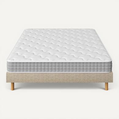 Ensemble Matelas Ressorts 140x190 Cm Epaisseur 20 Cm + Sommier Déco