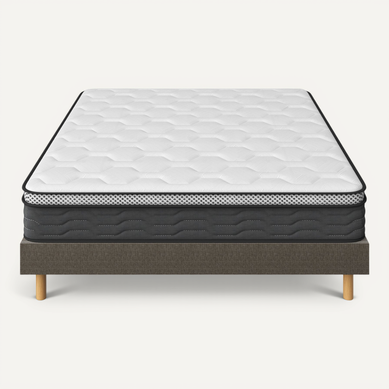Ensemble Matelas Ressorts 140x190 Cm Epaisseur 25 Cm + Sommier Déco