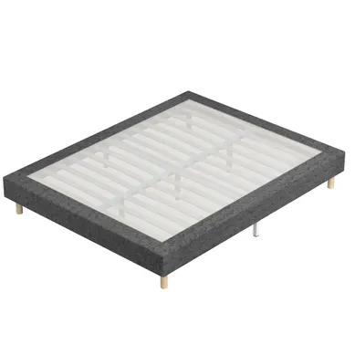 Sommier déco 120x190 Cm en kit, 9 Pieds, 2x14 Lattes