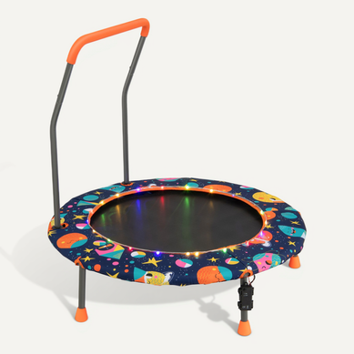 Trampoline Pour Enfants D.92cm Avec Lumières LED, Pour Enfants 3-6 Ans Charge 25kg Trampoline Pour Enfants D.92cm Avec Lumières LED, Pour Enfants 3-6 Ans Charge 25kg
