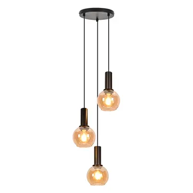 Suspension 3 Lumières Vintage Suspension En Verre Pour Salle à Manger(sans Ampoule) Suspension 3 Lumières Vintage Suspension En Verre Pour Salle à Manger(sans Ampoule)
