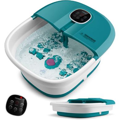 Bain De Pieds Pliant Massant Chauffant Spa Avec Bulle Et Température Réglable (bleu Sarcelle) Bain De Pieds Pliant Massant Chauffant Spa Avec Bulle Et Température Réglable (bleu Sarcelle)
