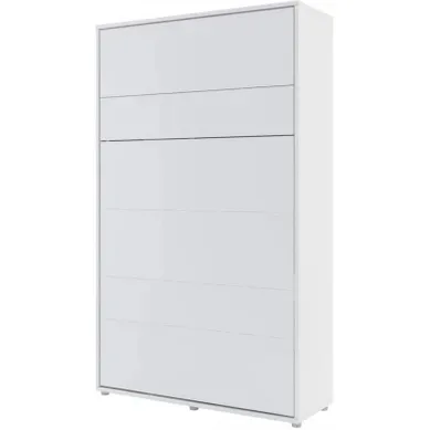 Lenart Armoire Lit Escamotable +2 Placards Vertical 120x200 Cm Blanc Mat Tiroir  "consus"