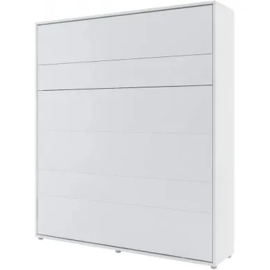 Lenart Armoire Lit Escamotable +2 Placards Tiroir Vertical 180x200 Cm Blanc Mat "consus"