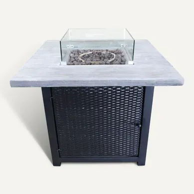 Braséro De Jardin à Gaz Chauffage Extérieur écran En Verre Braséro De Jardin à Gaz Chauffage Extérieur écran En Verre