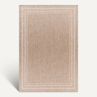 Tapis D'extérieur/intérieur Aspect Jute Beige/ivoire 160x213 Cm Georgia