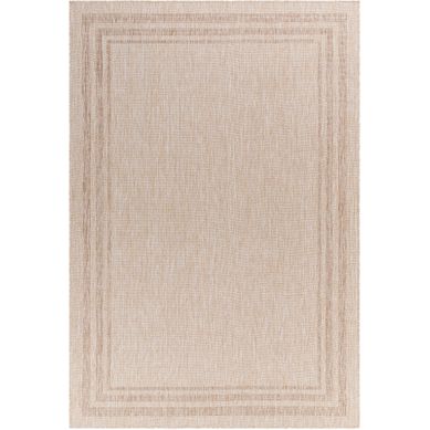 Tapis D'extérieur/intérieur Aspect Jute Beige/ivoire 160x213 Cm Georgia