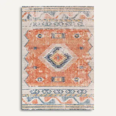 Tapis D'extérieur/intérieur Rouge/bleu 120x170 Cm Nawel