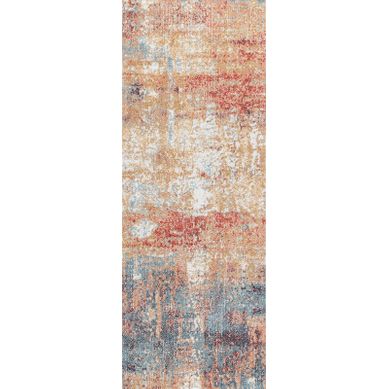 Tapis D'extérieur/intérieur Rouge/bleu 80x220 Cm Samira