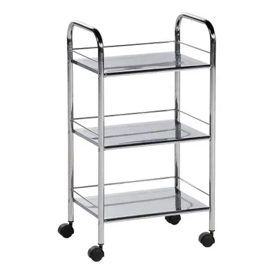 Chariot 3 tablettes NEO Chromé Chariot 3 tablettes NEO Chromé vue 3/4