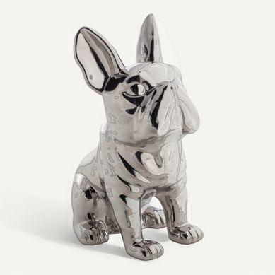Statue tirelire DOGGYDOG Silver vue 3/4