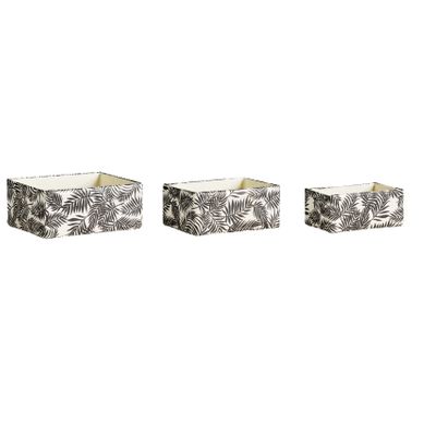 Set 3 paniers PALM CHIC Doré Set 3 paniers PALM CHIC Doré vue 3/4