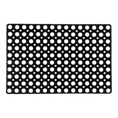 Paillasson 40x60 RUBBER Noir Paillasson 40x60 RUBBER Noir vue de face