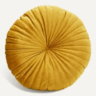 Coussin D.40 cm TEDDY Moutarde Coussin D.40 cm TEDDY Moutarde vue de face