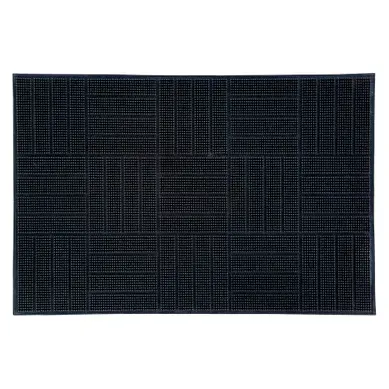 Paillasson caoutchouc 40x60 FIRST Noir Paillasson caoutchouc 40x60 FIRST Noir vue de face