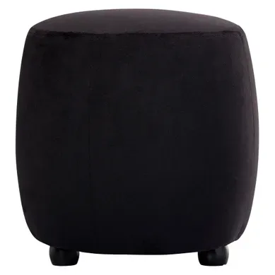 Pouf H. 32 cm OSCAR Noir Pouf H. 32 cm OSCAR Noir vue de face