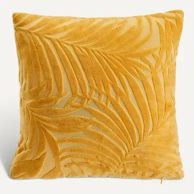 Coussin 40x40 cm FAN Jaune Coussin 40x40 cm FAN Jaune vue de face