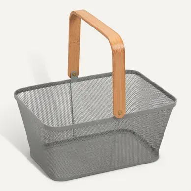 Panier LOKI gris Panier LOKI gris vue 3/4