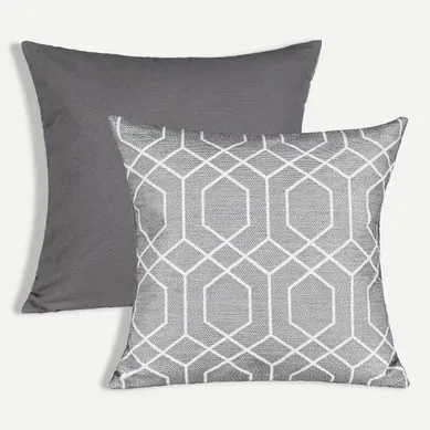 Coussin 40x40 cm ANITRA Gris Coussin 40x40 cm ANITRA Gris vue de face