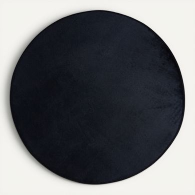Tapis Ø 80 cm FAIRY Noir vue de face