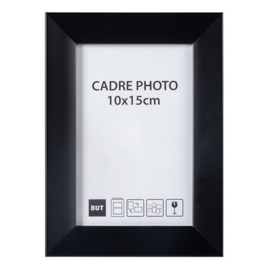 Cadre photo 10x15 cm  Noir vue de face