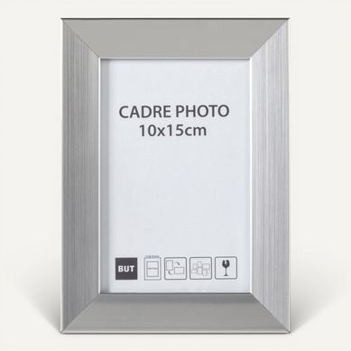 Cadre photo 10x15 cm  Argent vue de face