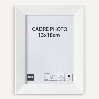 Cadre photo 13x18 cm  Blanc vue de face