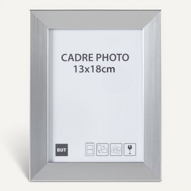 Cadre photo 13x18 cm  Argent vue de face
