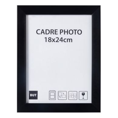 Cadre photo 18x24 cm  Noir vue de face