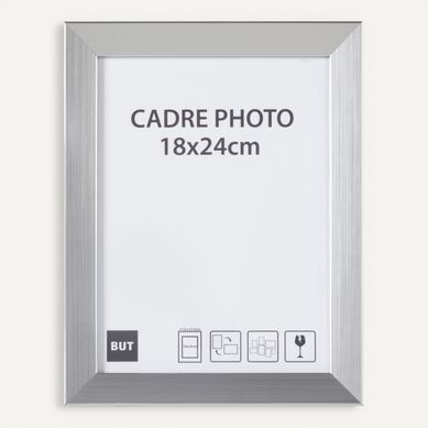 Cadre photo 18x24 cm  Argent vue de face