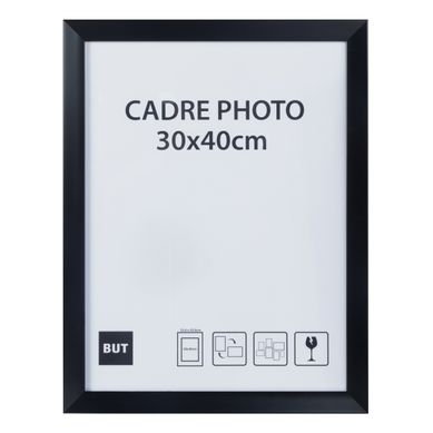 Cadre photo 30x40 cm  Noir vue de face