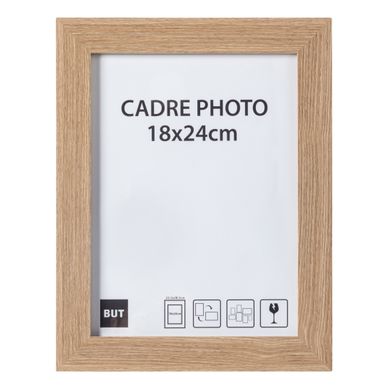 Cadre photo 18x24 cm  Chêne vue de face