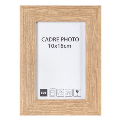 Cadre photo 10x15 cm  Chêne vue de face
