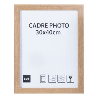 Cadre photo 30x40 cm  Chêne vue de face