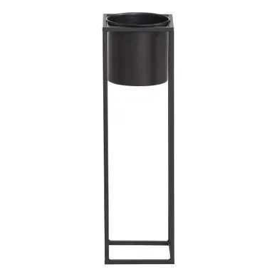 Pot sur pied H.60 cm CASSANDRE Noir Pot sur pied H.60 cm CASSANDRE Noir vue de face