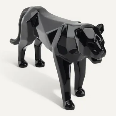 Statue L33 cm PANTHERE Noir Statue L33 cm PANTHERE Noir vue de face