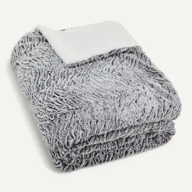 Couvre lit 220x240 cm BOREAL Gris Couvre lit 220x240 cm BOREAL Gris vue 3/4